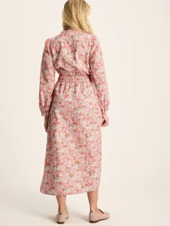 Cassie Pink Broderie Maxi Dress