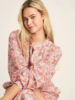 Cassie Pink Broderie Maxi Dress