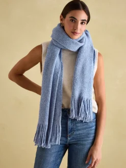 Caversham Blue Knitted Scarf