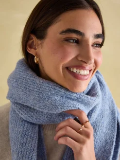 Caversham Blue Knitted Scarf