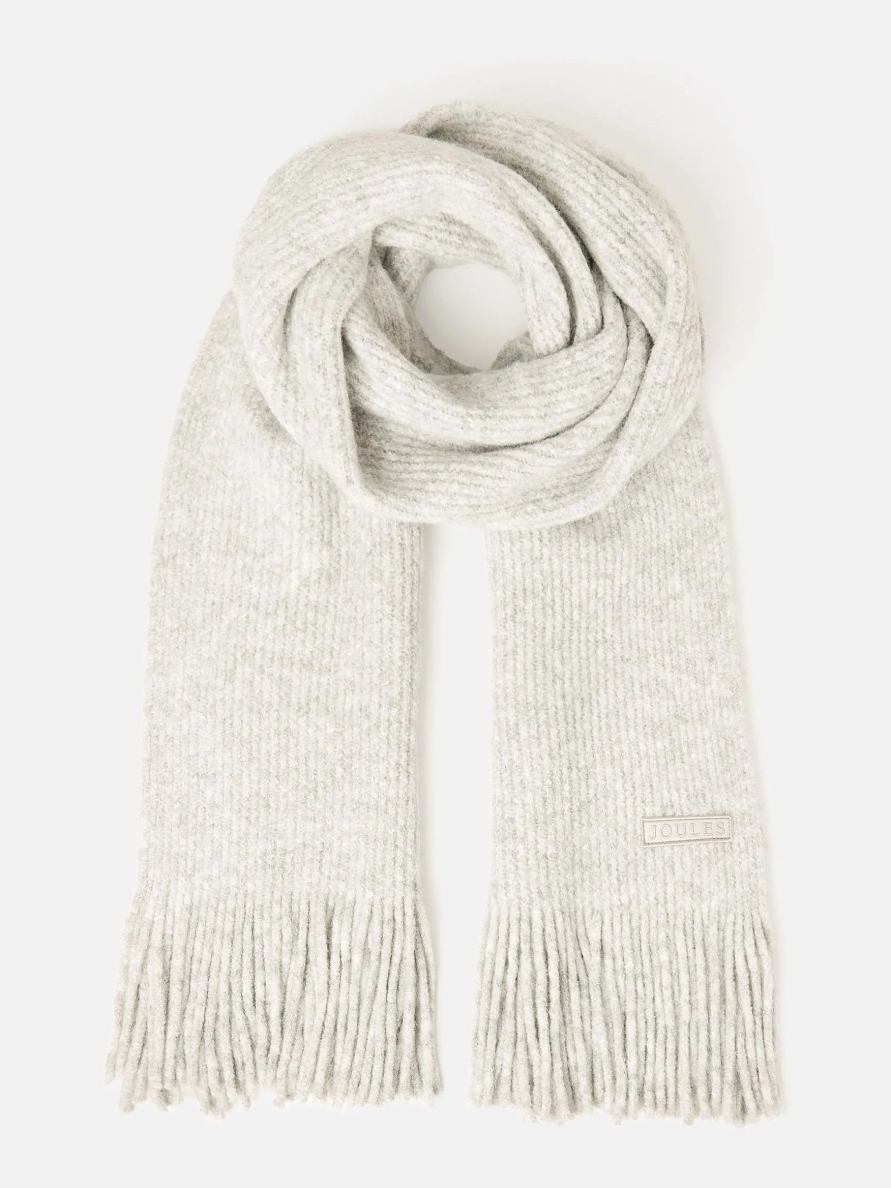 Caversham Grey Knitted Scarf