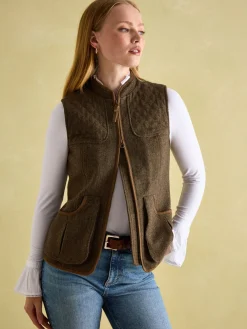 Cawthorne Brown Tweed Gilet