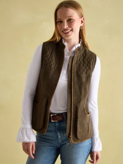 Cawthorne Brown Tweed Gilet