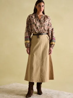 Cecilia Paisley Button Down Blouse