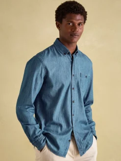 Chambray Blue Classic Fit Shirt