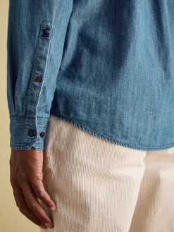 Chambray Blue Classic Fit Shirt