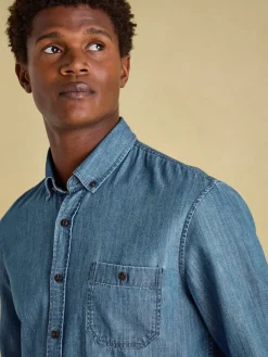 Chambray Blue Classic Fit Shirt