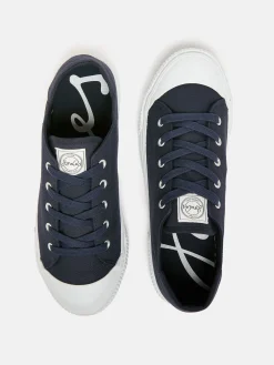 Coast Navy Blue Canvas Pumps