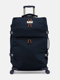 Coast Navy Large 4 Wheel Soft Suitcase