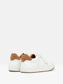 Colston White Leather Trainers