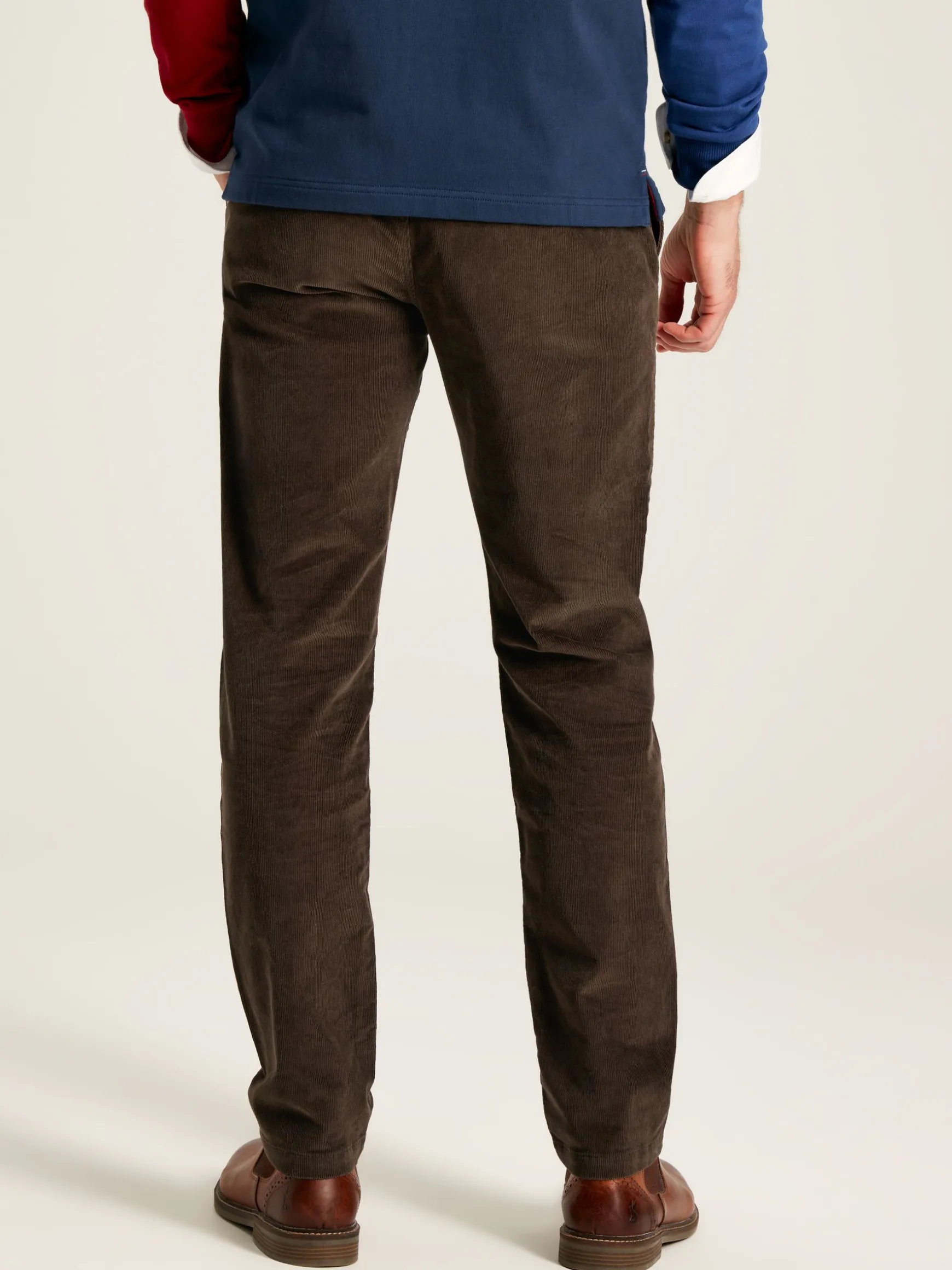 Cord Brown Straight Leg Corduroy Trousers