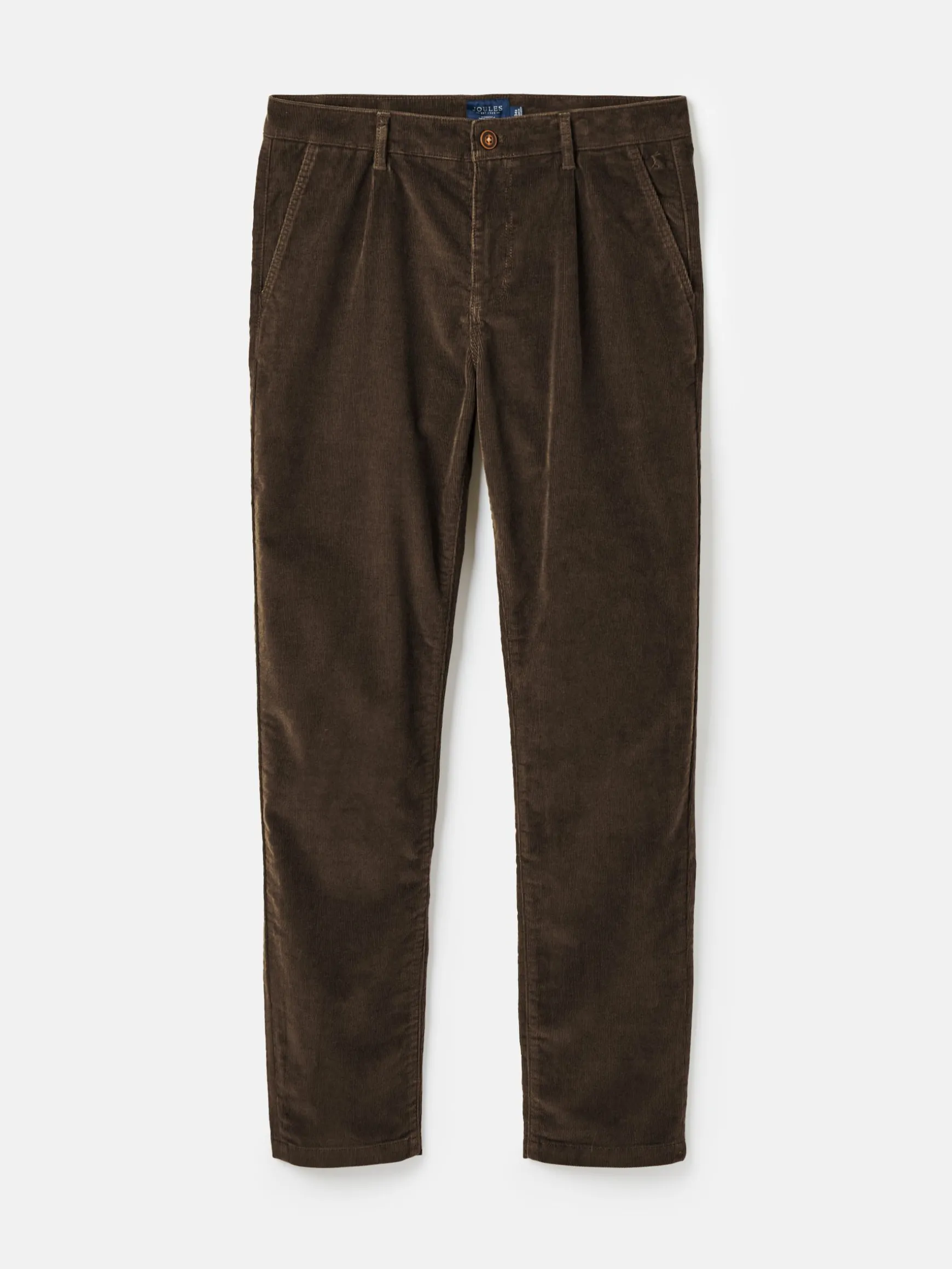 Cord Brown Straight Leg Corduroy Trousers