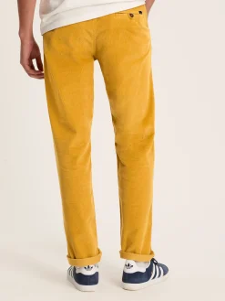 Cord Yellow Straight Leg Corduroy Trousers
