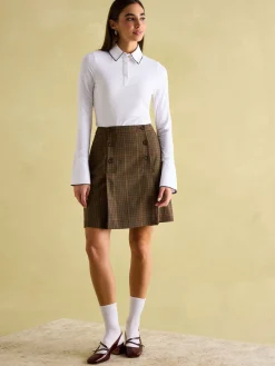 Cordelia White Long Sleeve Top