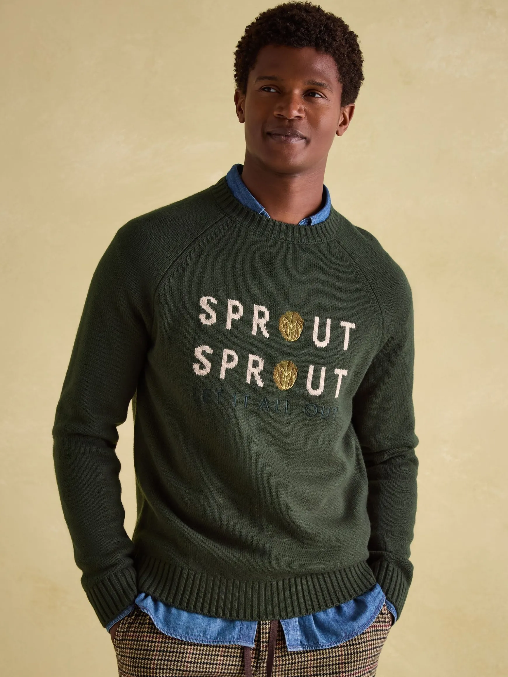 Cracking Green Sprout Crew Neck Jumper