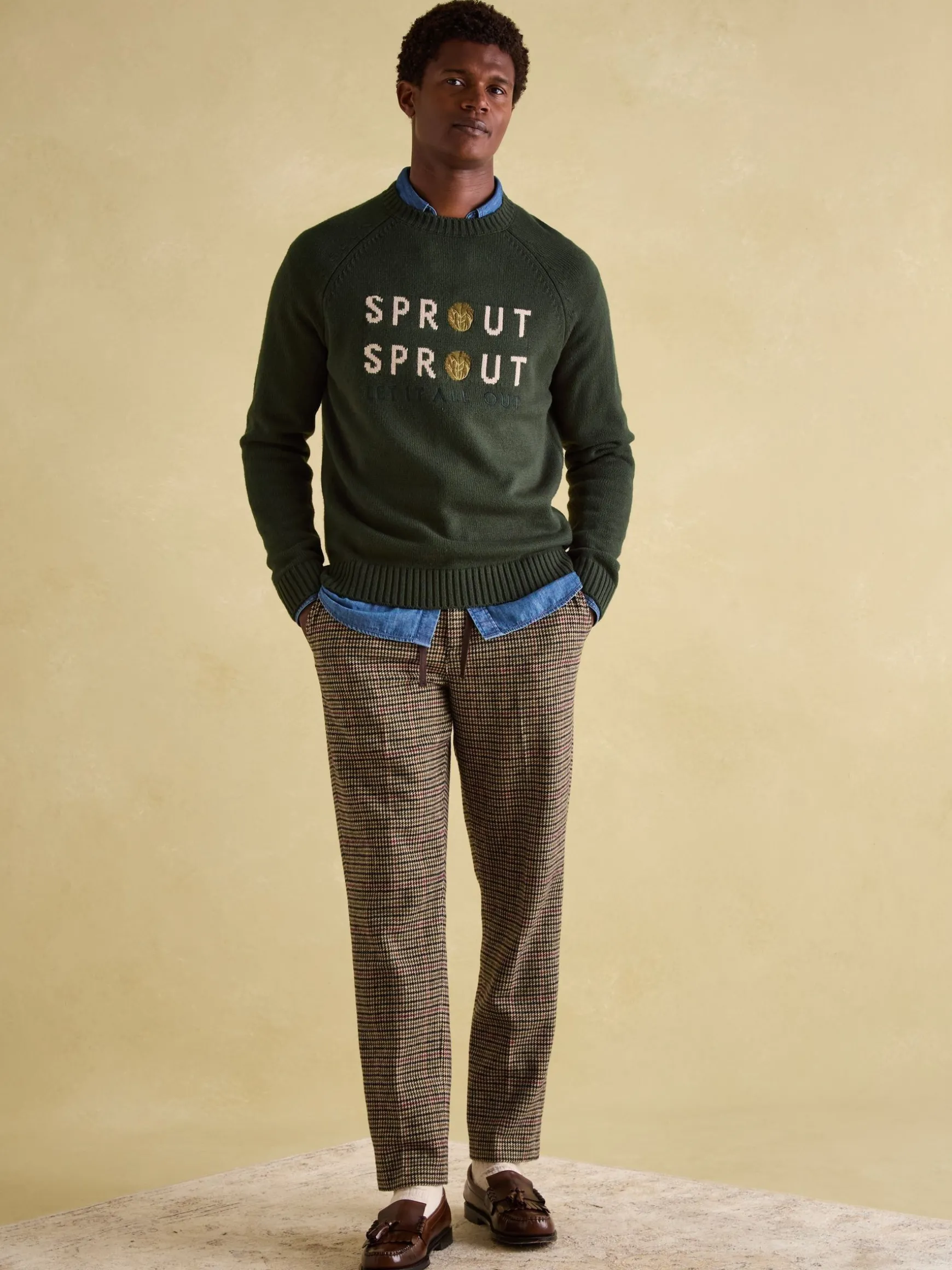 Cracking Green Sprout Crew Neck Jumper