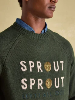 Cracking Green Sprout Crew Neck Jumper