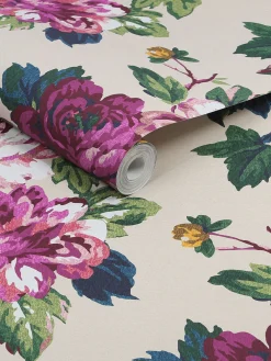 Cream Invite Floral 10M Wallpaper