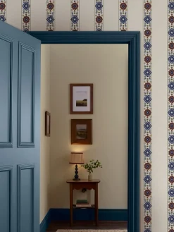 CreamMulti Grove Border Cream/Multi 10M Wallpaper