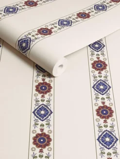 CreamMulti Grove Border Cream/Multi 10M Wallpaper