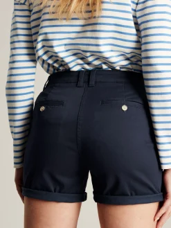 Cruise Blue Mid Thigh Length Chino Shorts