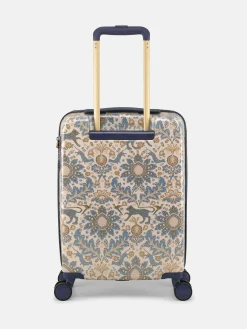 Damask Print Cabin Four Wheel Hard Shell Suitcase