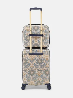 Damask Print Cabin Four Wheel Hard Shell Suitcase
