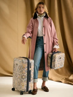 Damask Print Hard Shell Vanity Case