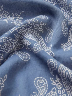 Dapper Blue Cotton Scarf