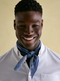 Dapper Blue Cotton Scarf