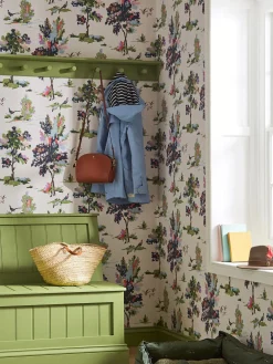 Dawn Grey Woodland Scene 10M Wallpaper