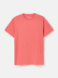 Denton Pink Plain Jersey Crew Neck T-Shirt