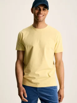 Denton Yellow Plain Jersey Crew Neck T-Shirt