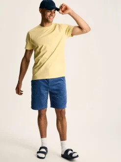 Denton Yellow Plain Jersey Crew Neck T-Shirt