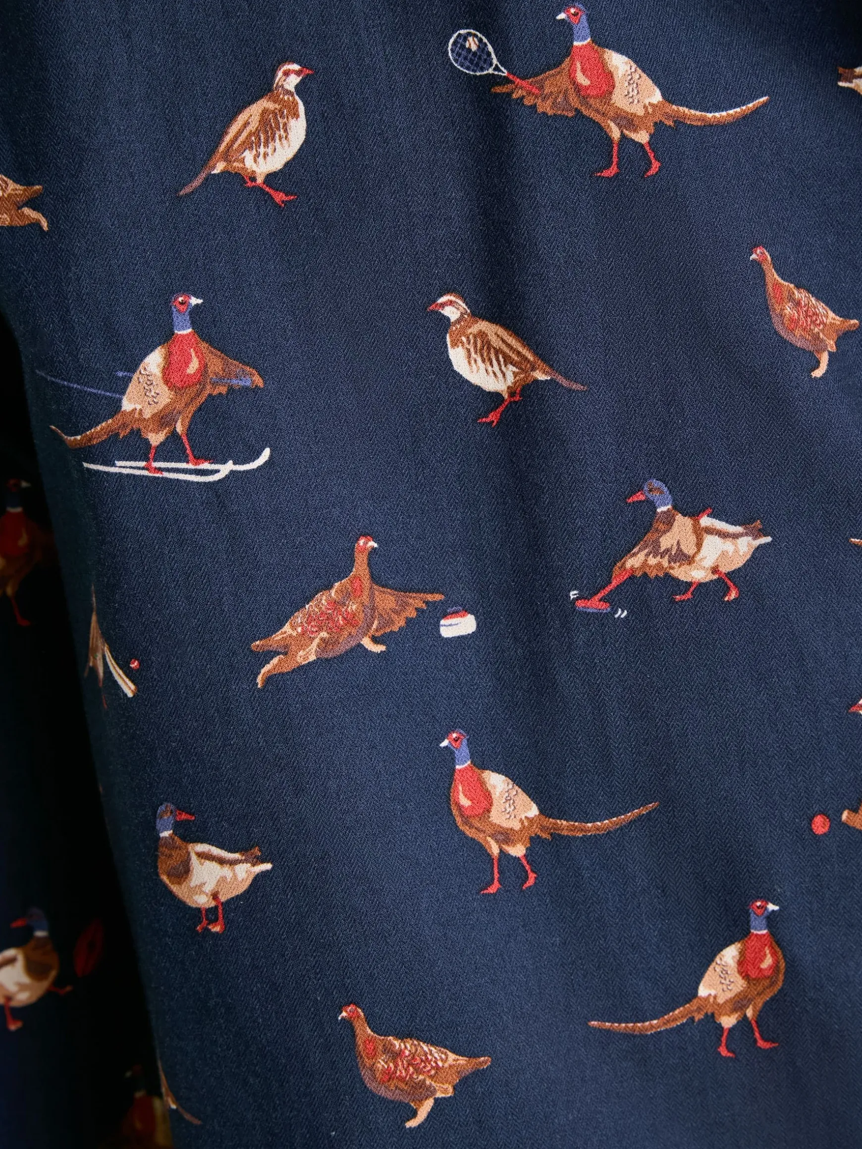 Dozer Navy Cotton Pyjama Bottoms