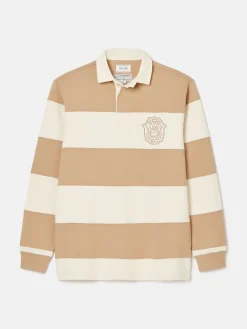 Edgeford Cream Embellished Cut And Sew Rugby Shirt