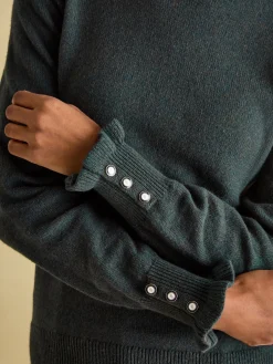 Edith Green Frill Neck Jumper