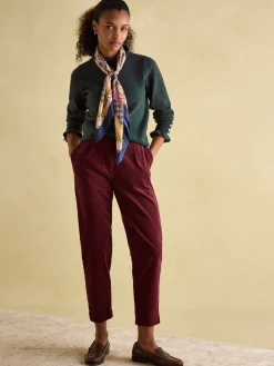 Edith Green Frill Neck Jumper