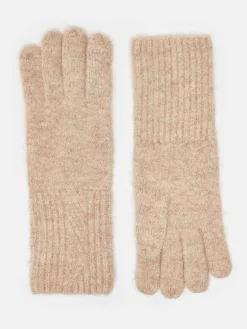 Effie Camel Knitted Gloves
