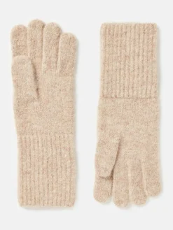 Effie Camel Knitted Gloves