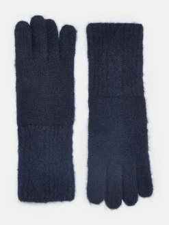 Effie Navy Knitted Gloves