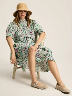 Elle Pink & Green Co-Ord Midi Skirt