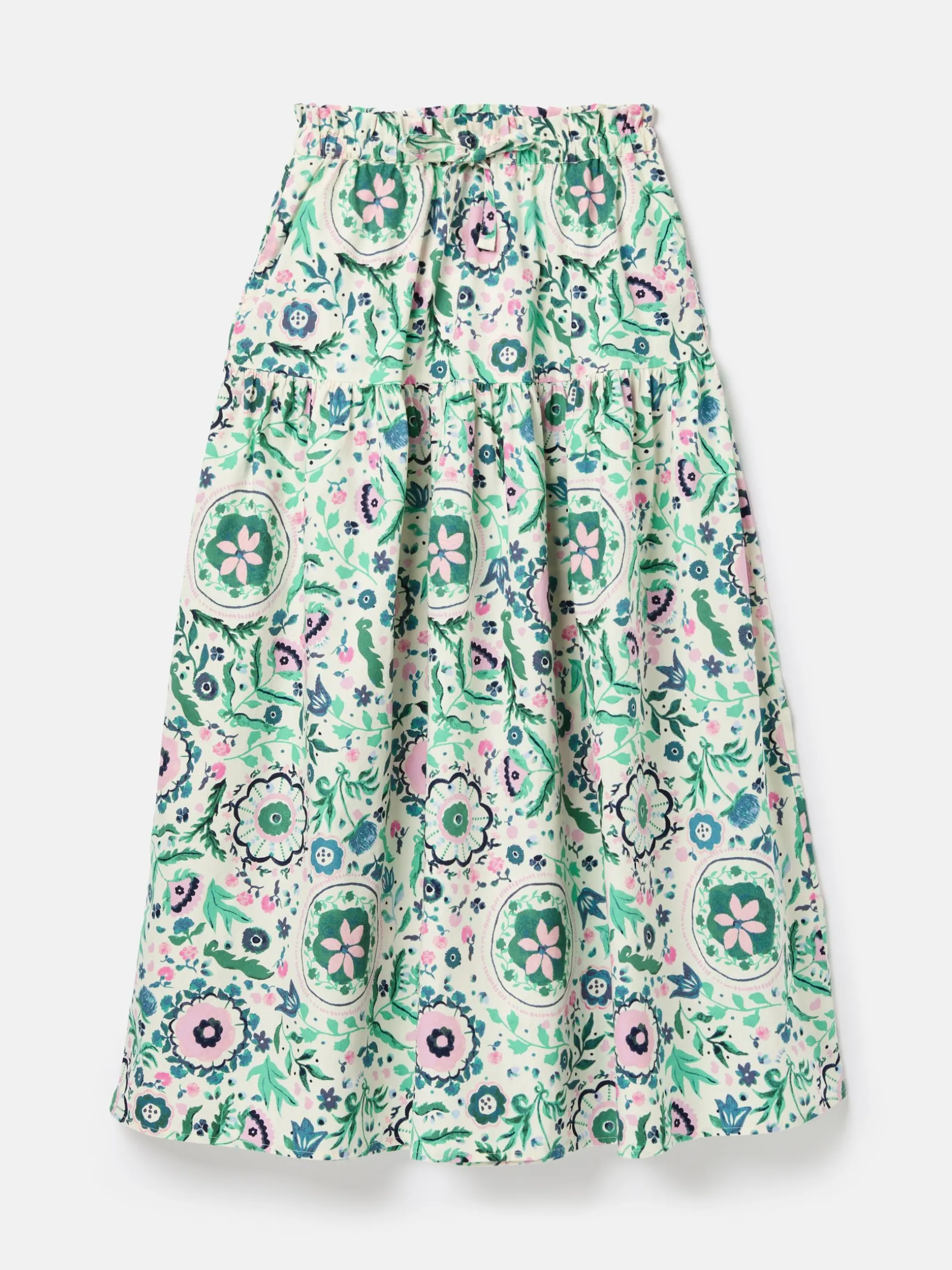 Elle Pink & Green Co-Ord Midi Skirt