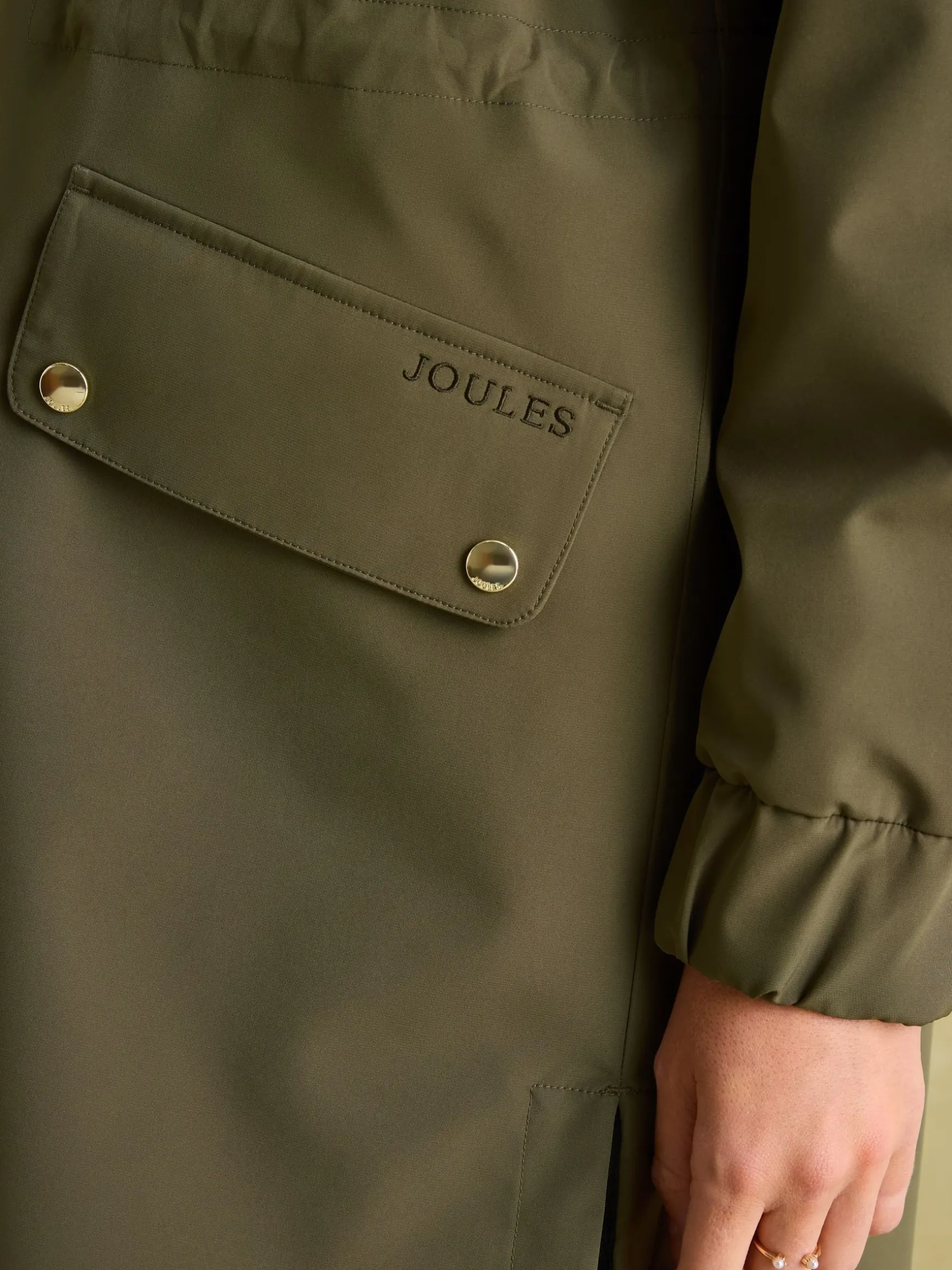 Elmfield Green Waterproof Raincoat with Hood