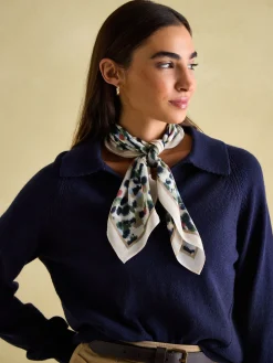 Elsie Multi Animal Printed Lightweight Square Scarf