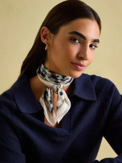 Elsie Multi Animal Printed Lightweight Square Scarf