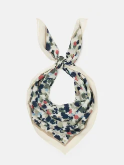 Elsie Multi Animal Printed Lightweight Square Scarf