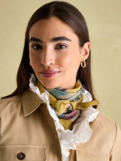 Elsie Multi Printed Lightweight Square Scarf