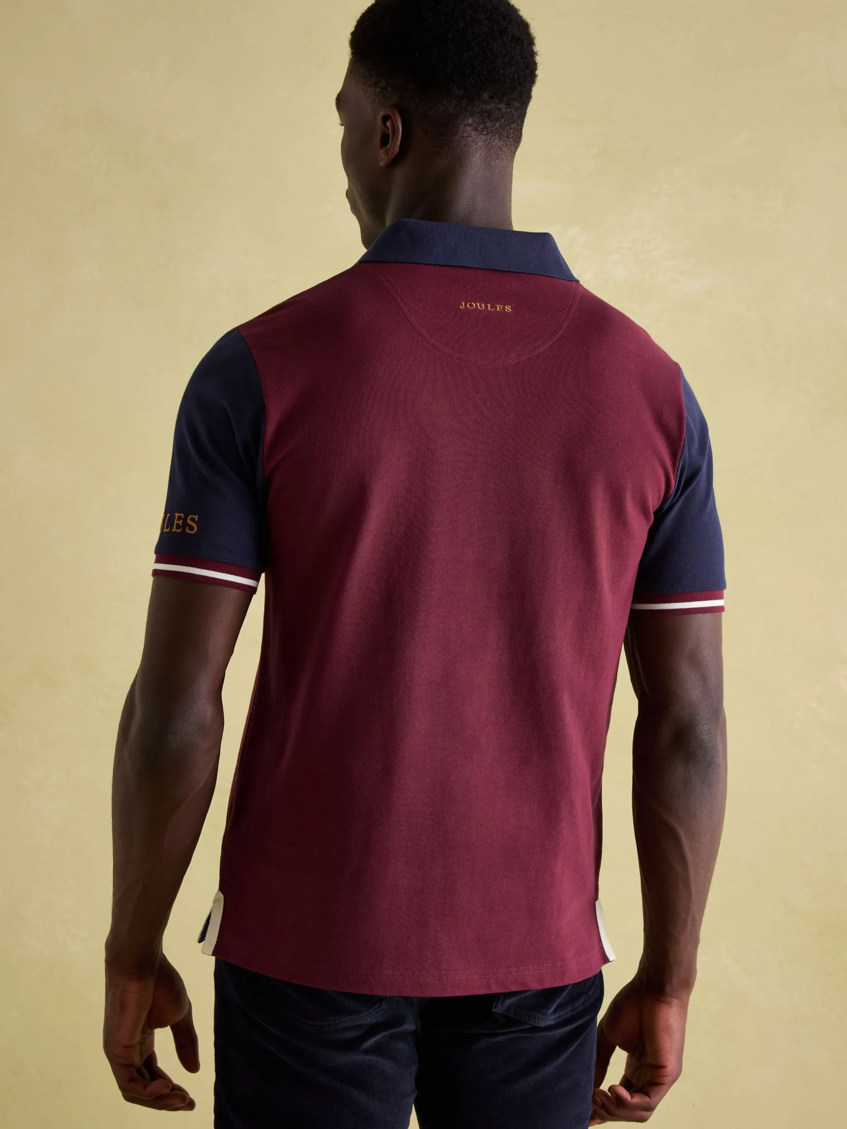 Embellished Burgundy Classic Fit Polo Shirt