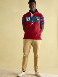 Embellished Red Classic Fit Polo Shirt